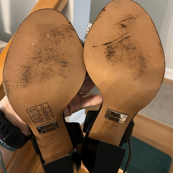 Michael Kors Vero Cuoio Dress Open Toe Heel and Ankle Strap With Snakeskin - Picture 4 of 5